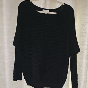 New York & Company Black Crew Neck Sweater